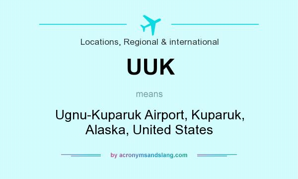 What does UUK mean? It stands for Ugnu-Kuparuk Airport, Kuparuk, Alaska, United States