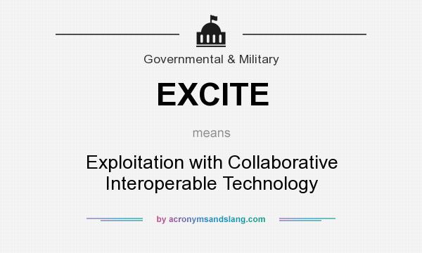 What does EXCITE mean? It stands for Exploitation with Collaborative Interoperable Technology