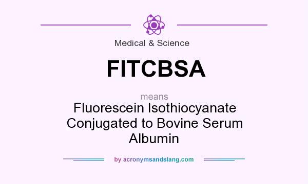 What does FITCBSA mean? It stands for Fluorescein Isothiocyanate Conjugated to Bovine Serum Albumin