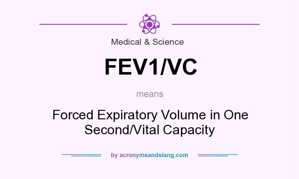 What does FEV1/VC mean? It stands for Forced Expiratory Volume in One Second/Vital Capacity