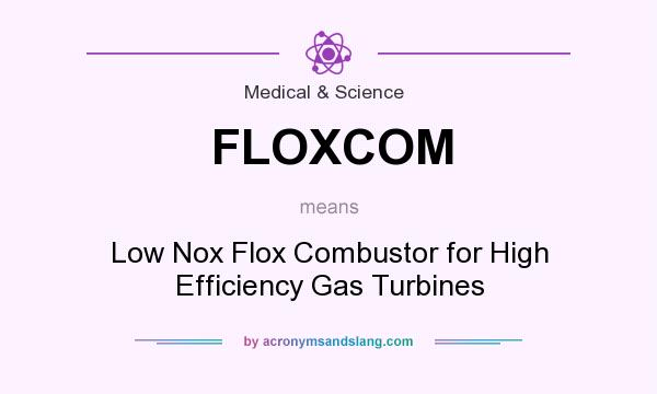 What does FLOXCOM mean? It stands for Low Nox Flox Combustor for High Efficiency Gas Turbines
