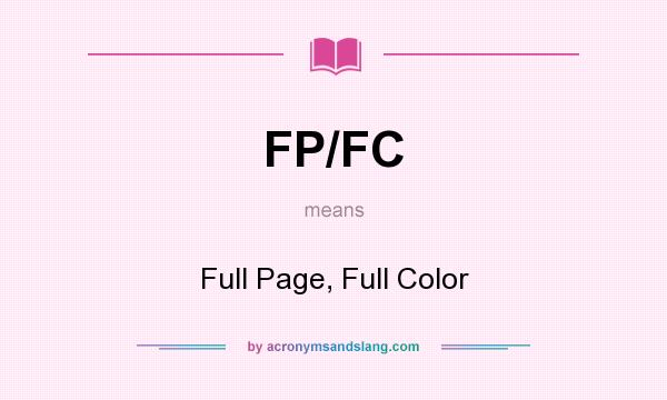 What does FP/FC mean? It stands for Full Page, Full Color