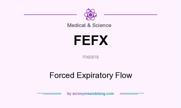 What does FEFX mean? It stands for Forced Expiratory Flow
