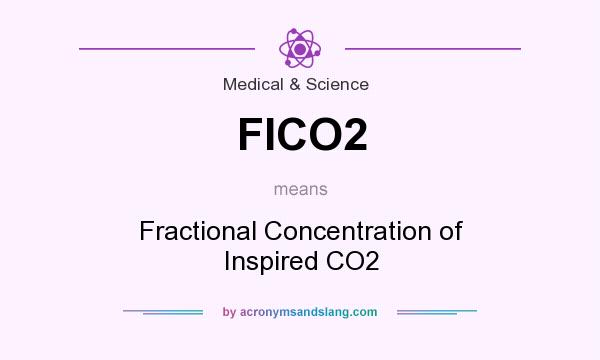 What does FICO2 mean? It stands for Fractional Concentration of Inspired CO2