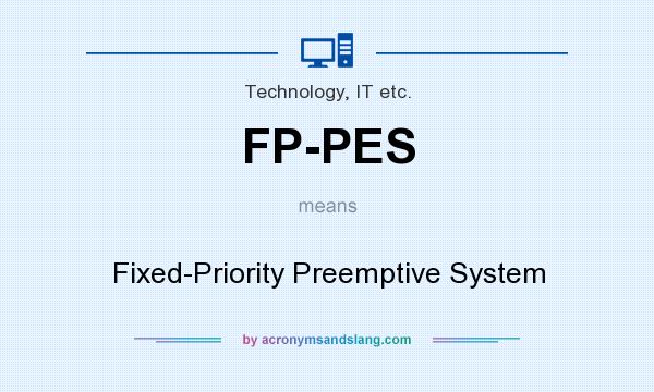 What does FP-PES mean? It stands for Fixed-Priority Preemptive System