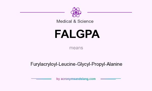 What does FALGPA mean? It stands for Furylacryloyl-Leucine-Glycyl-Propyl-Alanine