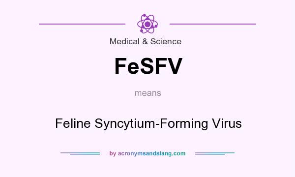 What does FeSFV mean? It stands for Feline Syncytium-Forming Virus