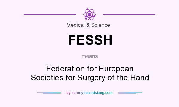 What does FESSH mean? It stands for Federation for European Societies for Surgery of the Hand