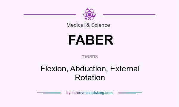 What does FABER mean? It stands for Flexion, Abduction, External Rotation