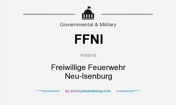 What does FFNI mean? It stands for Freiwillige Feuerwehr Neu-Isenburg
