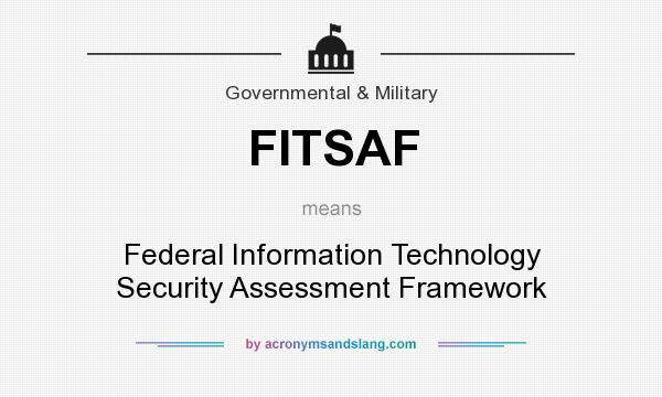 What does FITSAF mean? It stands for Federal Information Technology Security Assessment Framework