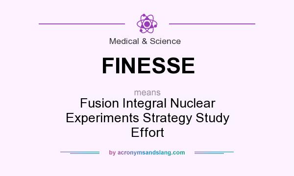 What does FINESSE mean? It stands for Fusion Integral Nuclear Experiments Strategy Study Effort