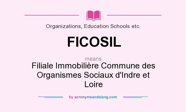 What does FICOSIL mean? It stands for Filiale Immobilière Commune des Organismes Sociaux d`Indre et Loire