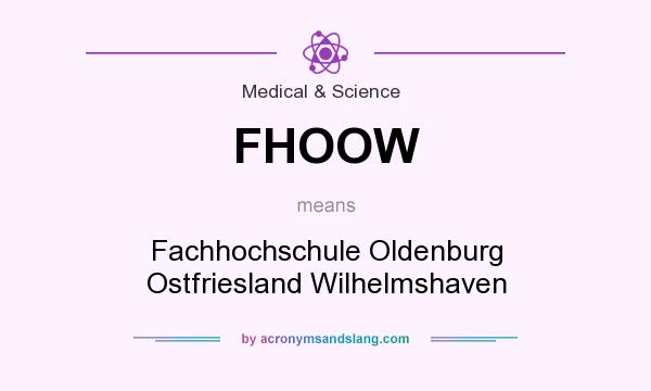 What does FHOOW mean? It stands for Fachhochschule Oldenburg Ostfriesland Wilhelmshaven