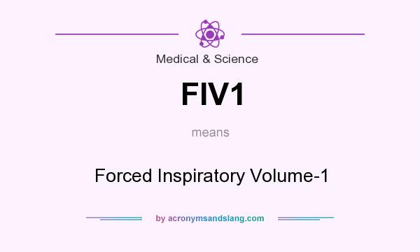 What does FIV1 mean? It stands for Forced Inspiratory Volume-1