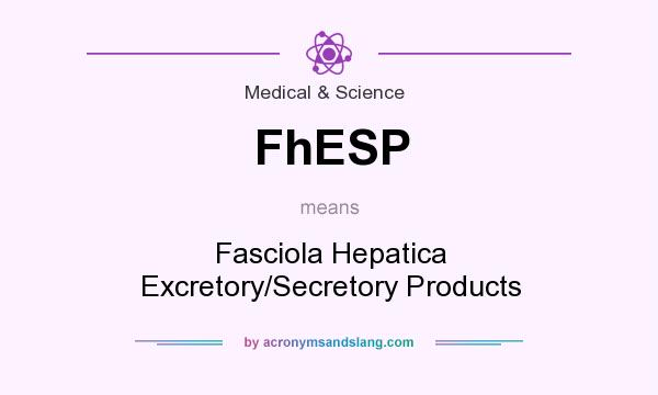 What does FhESP mean? It stands for Fasciola Hepatica Excretory/Secretory Products