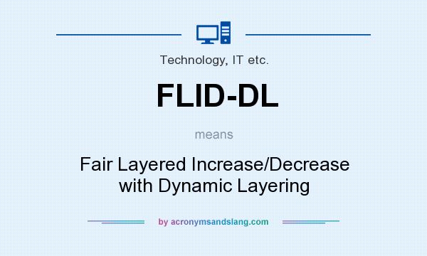 What does FLID-DL mean? It stands for Fair Layered Increase/Decrease with Dynamic Layering