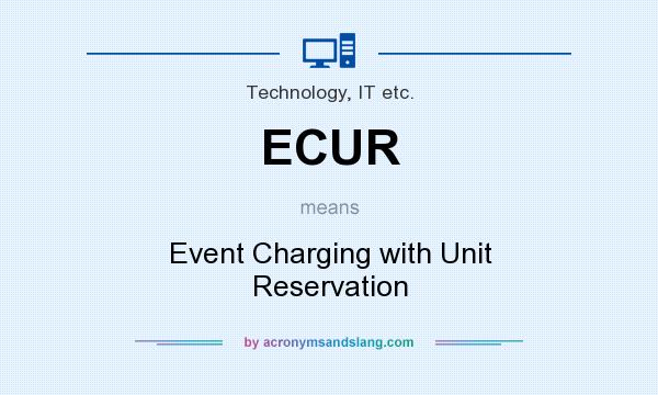 What does ECUR mean? It stands for Event Charging with Unit Reservation