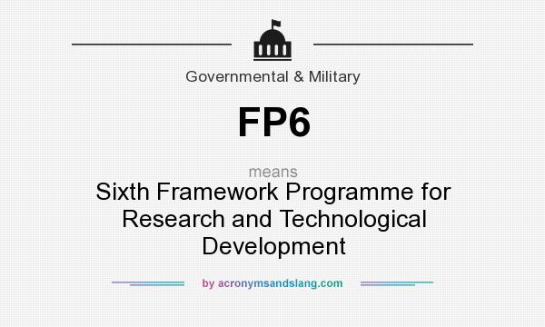 What does FP6 mean? It stands for Sixth Framework Programme for Research and Technological Development