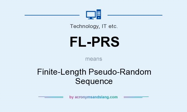 What does FL-PRS mean? It stands for Finite-Length Pseudo-Random Sequence