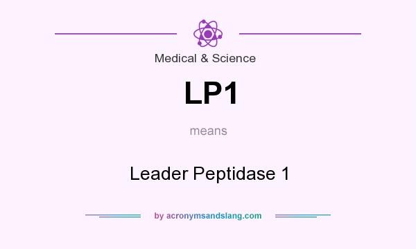 What does LP1 mean? It stands for Leader Peptidase 1