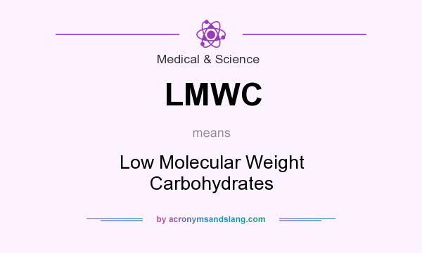 What does LMWC mean? It stands for Low Molecular Weight Carbohydrates