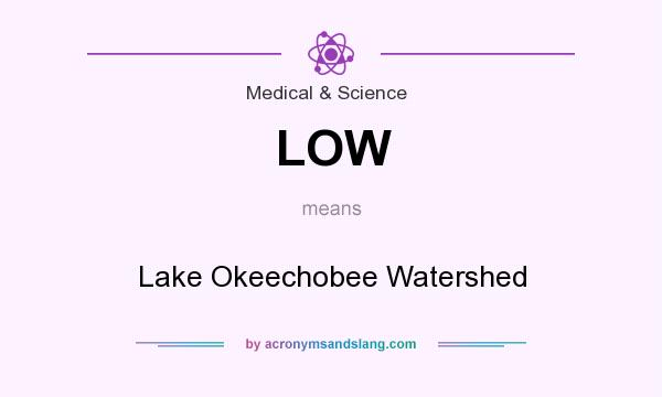 What does LOW mean? It stands for Lake Okeechobee Watershed