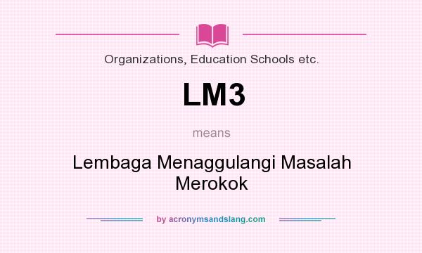 What does LM3 mean? It stands for Lembaga Menaggulangi Masalah Merokok