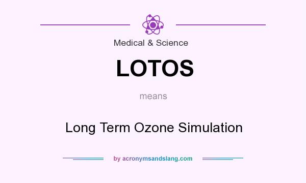 What does LOTOS mean? It stands for Long Term Ozone Simulation