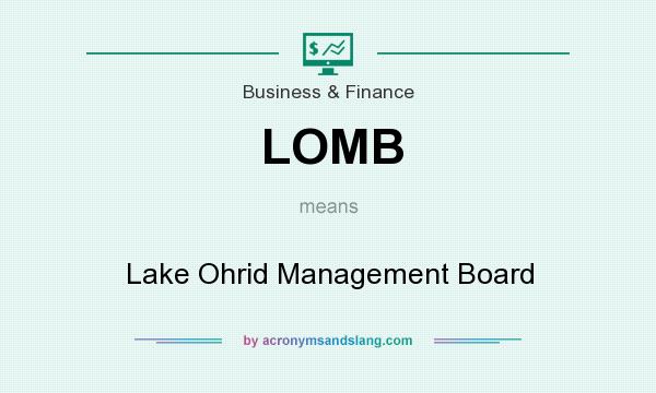 What does LOMB mean? It stands for Lake Ohrid Management Board