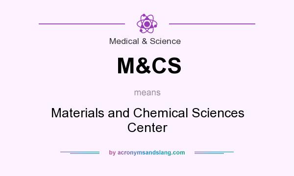 What does M&CS mean? It stands for Materials and Chemical Sciences Center