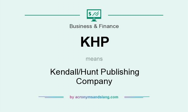 What does KHP mean? It stands for Kendall/Hunt Publishing Company