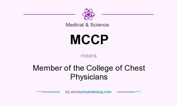 What does MCCP mean? It stands for Member of the College of Chest Physicians