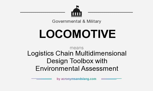 What does LOCOMOTIVE mean? It stands for Logistics Chain Multidimensional Design Toolbox with Environmental Assessment