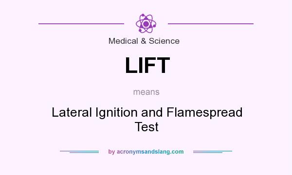 What does LIFT mean? It stands for Lateral Ignition and Flamespread Test