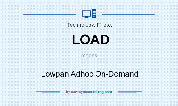What does LOAD mean? It stands for Lowpan Adhoc On-Demand