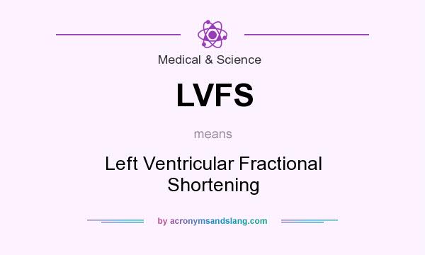 What does LVFS mean? It stands for Left Ventricular Fractional Shortening