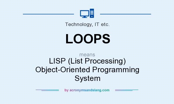 What does LOOPS mean? It stands for LISP (List Processing) Object-Oriented Programming System