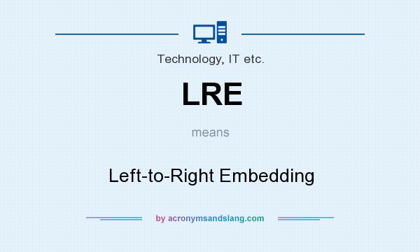 What does LRE mean? It stands for Left-to-Right Embedding