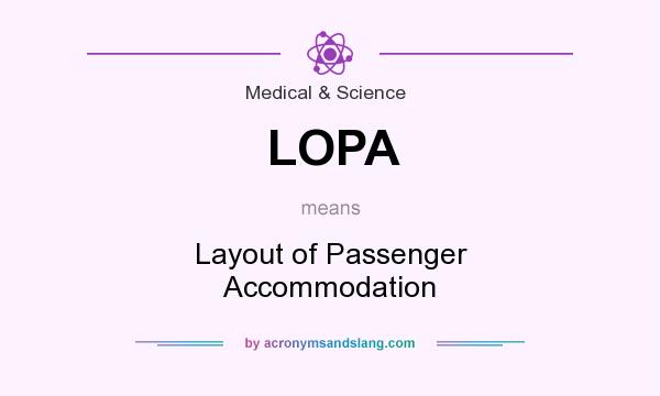 What does LOPA mean? It stands for Layout of Passenger Accommodation