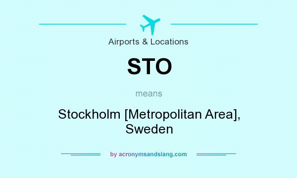 What does STO mean? It stands for Stockholm [Metropolitan Area], Sweden