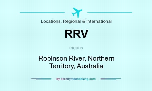 What does RRV mean? It stands for Robinson River, Northern Territory, Australia