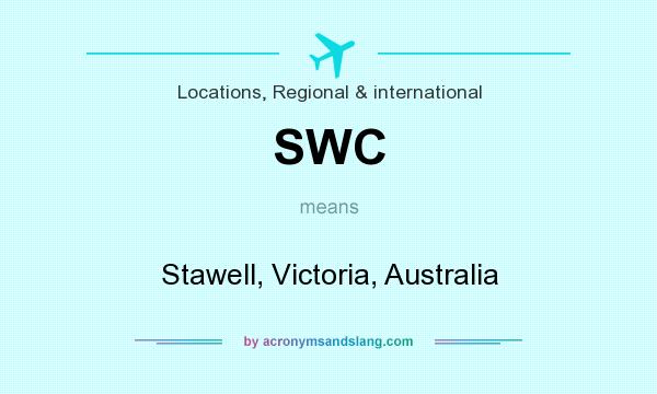 What does SWC mean? It stands for Stawell, Victoria, Australia