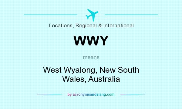 What does WWY mean? It stands for West Wyalong, New South Wales, Australia