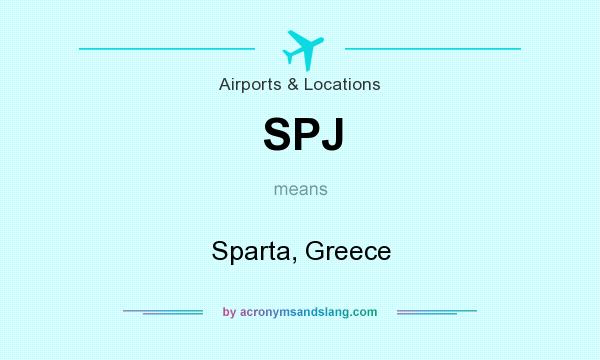 What does SPJ mean? It stands for Sparta, Greece
