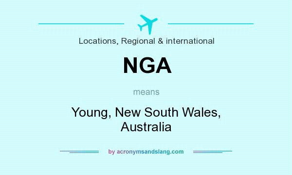 What does NGA mean? It stands for Young, New South Wales, Australia