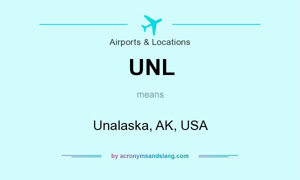 What does UNL mean? It stands for Unalaska, AK, USA