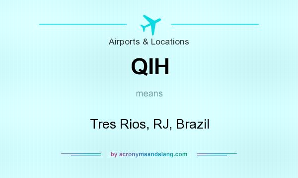 What does QIH mean? It stands for Tres Rios, RJ, Brazil