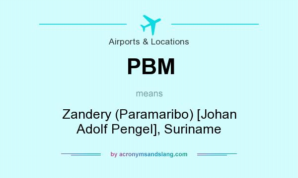 What does PBM mean? It stands for Zandery (Paramaribo) [Johan Adolf Pengel], Suriname