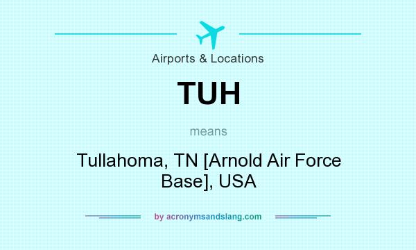 What does TUH mean? It stands for Tullahoma, TN [Arnold Air Force Base], USA